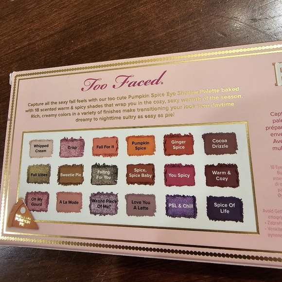 Too Faced Original Pumpkin Spice Eye Shadow Palette - NEW - Picture 7 of 14